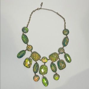 *3 for $20* Blue opal looking statement necklace